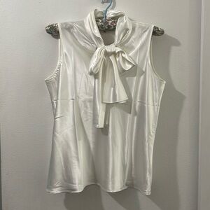 NWT Sleeveless Ivory Blouse